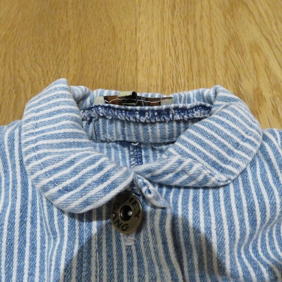 HEY GANG The Kids Chore Coat Railroad Stripe Embroidered - Kid's Size 12 Months - Picture 6 of 13